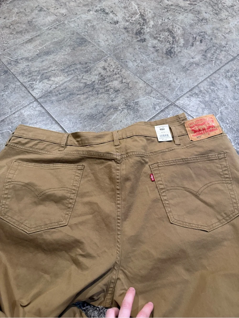 🍝541 Levi’s Men's Tan athletic taper Work Pants - Big and Tall stretch